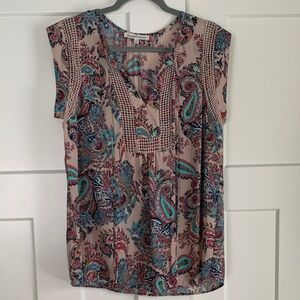{Daniel Rainn} Multicolor Paisley Blouse
